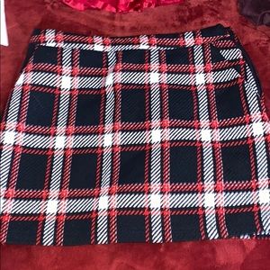 Plaid skort